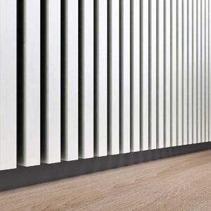 ViaDomo Lamelový akustický panel - bílá - 60x60 cm
