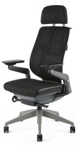 Kancelářská ergonomická židle Office Pro KARME MESH — více barev Modrá žíhaná