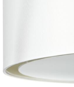 Brilliant 93374/05 CLARIE - Textilní závěsný lustr v bílé barvě Ø 40cm (Závěsné textilní svítidlo v bílé barvě)