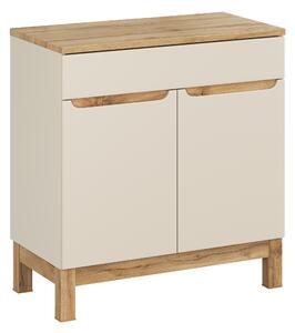 Comad Koupelnová skříňka pod deskové umyvadlo Bali Cashmere 80 kašmír/dub wotan