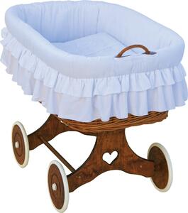 Proutěný košík na miminko Scarlett Martin - bílá Mdum