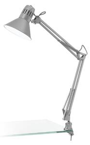 Eglo 90874 FIRMO - Pracovní stolní lampička stříbrná (Naklápěcí stříbrná stolní lampa na pracovní stůl )