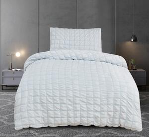 Krepové povlečení polycotton Neapol šedá 200x140cm+90x70cm TiaHome