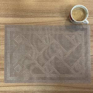 Prostírání Deluxe pod talíř Kendrick světle hnědá 35x45cm TiaHome