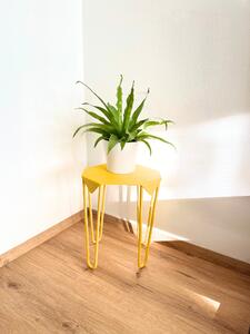 Odkládací stolek „Rose“ Odkládací stolky Barva: Žlutá Hořčičná (RAL 1021)