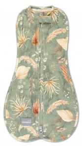 Zavinovačka Sleepee First Step Swaddle s čepičkou zdarma Bohemian Green
