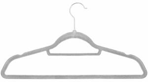 Velurová ramínka 45 cm, šedá, 20ks SPRINGOS HG0063