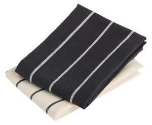 HAY Sada utěrek Outdoor Market, 2 ks, Black / Beige