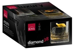 Rona sklenice Luxury Diamond 380 ml 4 ks