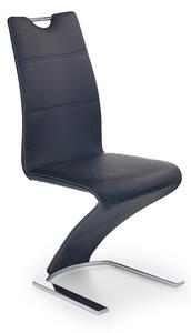 Jídelní židle IRVINE II –⁠ PU kůže/kov, černá