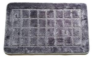 Koupelnová předložka kostka tmavě šedá 50x80 cm TiaHome