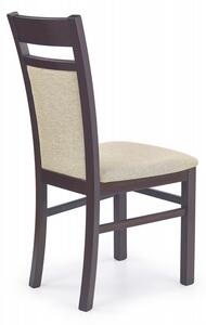 Jídelní židle GERARD 2 (tmavý ořech/torent beige) - VÝPRODEJ 2 KS