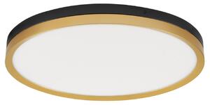 Černo-zlaté kovové stropní LED světlo Nova Luce Cantria 50 cm