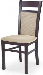 Jídelní židle GERARD 2 (tmavý ořech/torent beige) - VÝPRODEJ