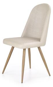 Jídelní židle K-214 (krémová-dub medový) - VÝPRODEJ