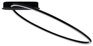 Černé kovové stropní LED světlo Nova Luce Kiklos 64 cm