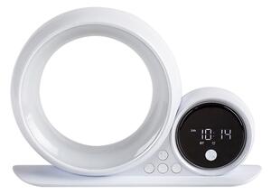 RABALUX 76109 Wakeway dekorační stolní lampička s hodinami LED 5W RGB bílá