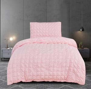 Krepové povlečení polycotton Neapol růžové 200x140cm+90x70cm TiaHome