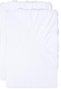 Livarno® Sada žerzejových napínacích prostěradel, 90–100 x 200 cm, 2dílná, bílá (800013949)