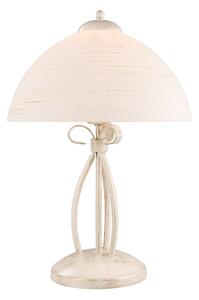 Lamkur LN1.6 ADELE white 21300 - Stolní rustikální lampička (Stolní lampa v rustikálním stylu)
