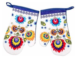 Chňapka folklór modrá 2ks TiaHome