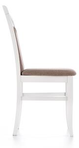 Jídelní židle CITRONE (bílý lak, potah Inary 23 béžový)