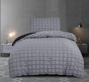 Krepové povlečení polycotton Neapol tmavě šedé 200x140cm+90x70cm TiaHome