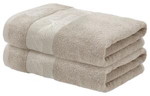 Livarno® Froté ručník, 50 x 100 cm, 500 g/m2, 2 kusy (krémová) (100407415002)