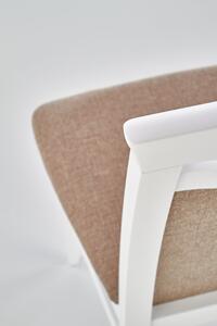 Jídelní židle CITRONE (bílý lak, potah Inary 23 béžový)