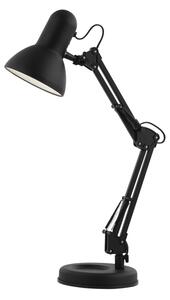 Globo 24880 FAMOUS - Černá lampa na pracovní stůl, 59cm výška (Stolní černá lampa)