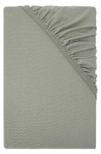 Livarno® Žerzejové napínací prostěradlo, 90-100 x 200 cm (zelená/šedá) (100407929004)