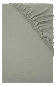 Livarno® Žerzejové napínací prostěradlo, 90-100 x 200 cm (zelená/šedá) (100407929004)