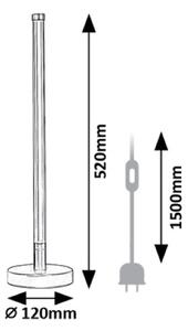 RABALUX 74165 Nivaro stolní lampička D120mm LED 8W/750lm 3000K černá, bílá