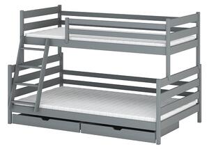 Patrová postel Fiona 120x200 / 200x90 cm Barva: bílá