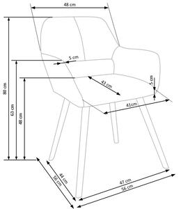Jídelní židle K283 béžová