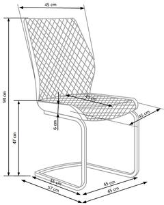 Jídelní židle K-272 (tm. béžová) - VÝPRODEJ POSLEDNÍ 1 KS ZA TUTO CENU