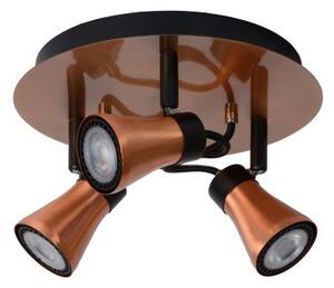 Lucide 17992/14/17 BOLO copper - Stropní LED bodové svítidlo (Bodové svítidlo v měděné barvě s LED žárovkami)