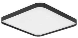 Černé kovové stropní LED světlo Nova Luce Athos 48 x 48 cm