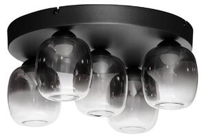 -25 % Dny MOMENTI– Kouřově šedé skleněné stropní LED světlo Nova Luce Kita 45 cm