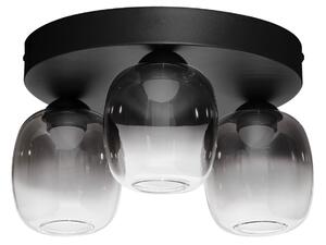 -25 % Dny MOMENTI– Kouřově šedé skleněné stropní LED světlo Nova Luce Kita 36 cm