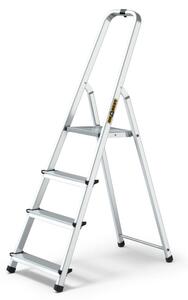 Hliníkové schůdky 4 stupně jednostranné DRABEST ALD4 HOME