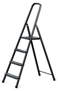 Ocelové schůdky 4 stupně DRABEST STD4 BLACK HOME
