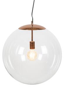 Moderní závěsná lampa měděná 50 cm - Ball