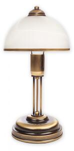 Lemir SATO O2088 L1 PAT - Stolní rustikální lampa, výška 37cm (Stolní lampička v rustikálním nebo zámeckém stylu, patina)