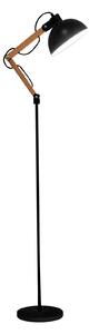 Nova Luce Polohovatelná stojací lampa Mutanti s přírodním dřevem - 1 x 60 W, bílá NV 6713401