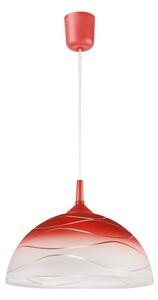 Lamkur LM 1.1/28 KITCHEN C 28095 - Červený lustr do kuchyně (Závěsné červené svítidlo do kuchyně)
