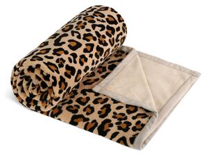 Deka micro jednolůžko 150x200 cm leopard