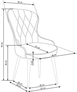 Jídelní židle K366 bordó