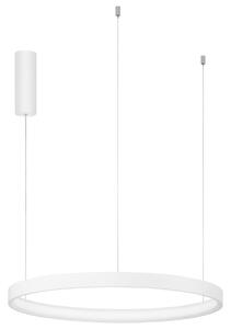 Bílé kovové závěsné LED světlo Nova Luce Perrine 60 cm