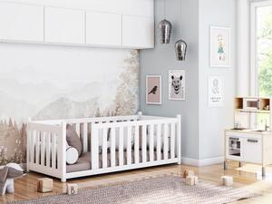 Dětská postel Viola - různé zábrany Velikost spací plochy: 160x80, Barva: bílá